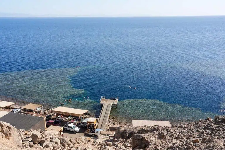 blue hole a dahab visto dall alto